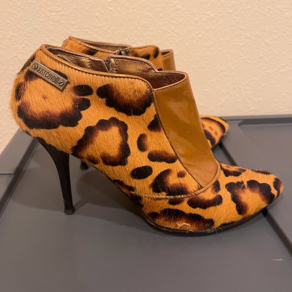 Just Cavalli leopard booties